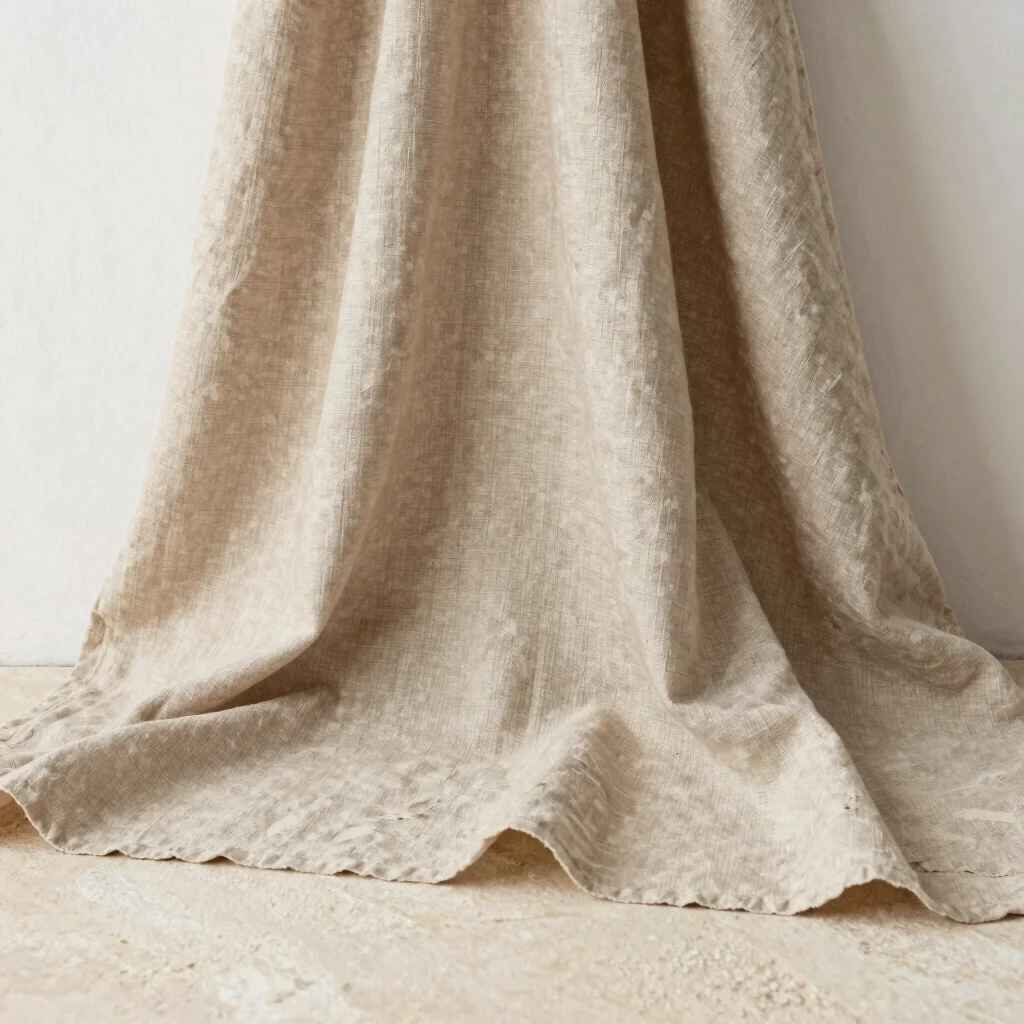 Raw Slub Silk Linen Weave